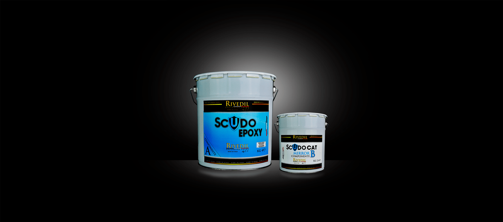 Secchio Scudo Epoxy Mirror